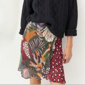 Anthropologie Farm Rio Belen Wrap Mini Skirt